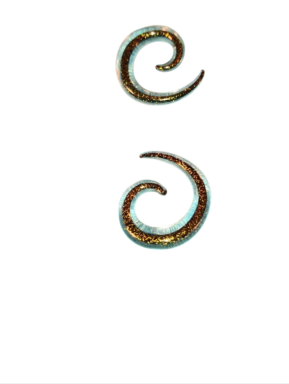 Disco'd Green Dichro Spirals